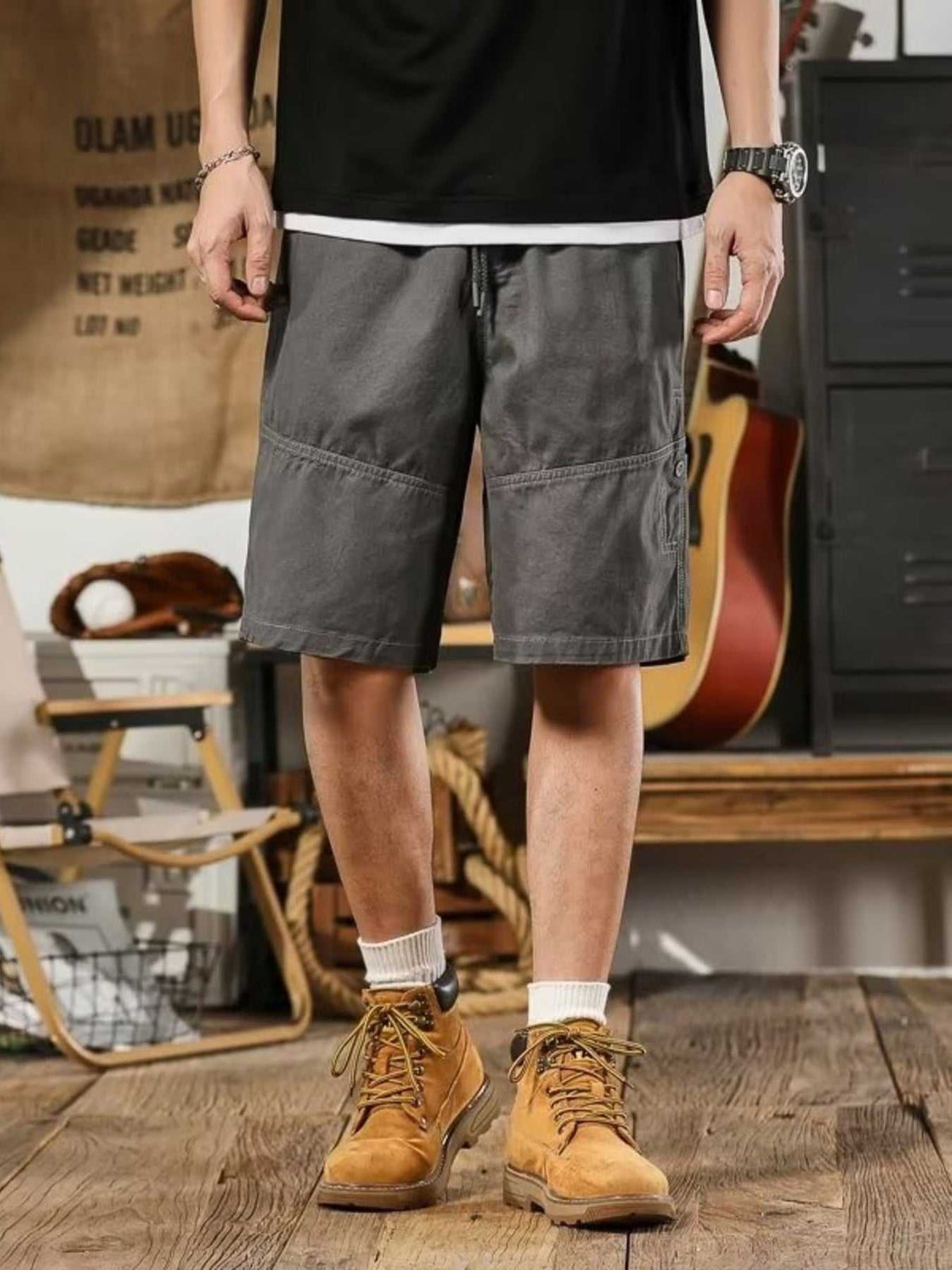 Men's Plus Size Drawstring Shorts with Pockets 100400267679476 29 Affordable Fashion Under $100 Jerry's Apparel 