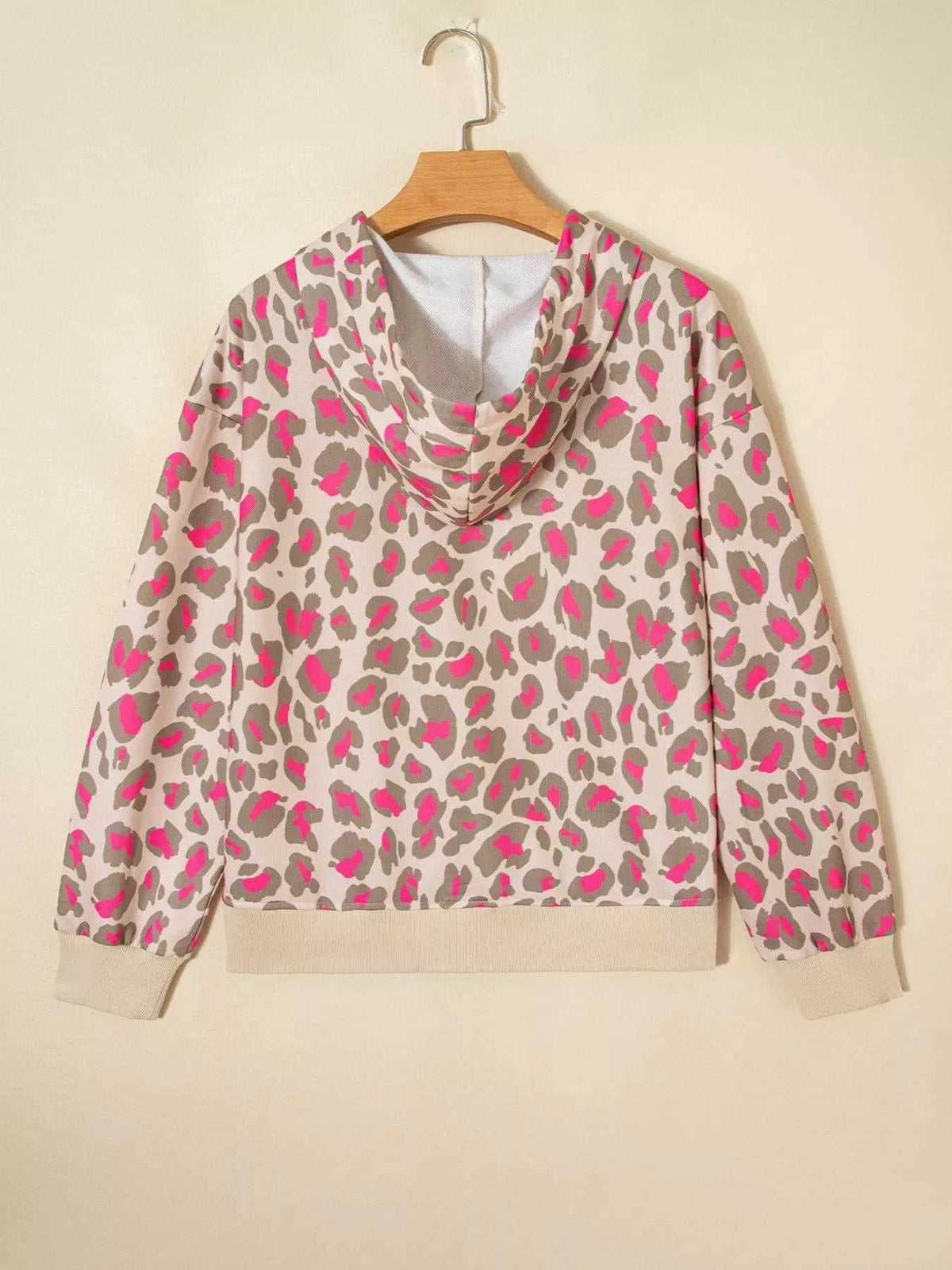 Leopard Print Zip-Up Hoodie 100100506822603 43 Affordable Fashion Under $100 Jerry's Apparel 