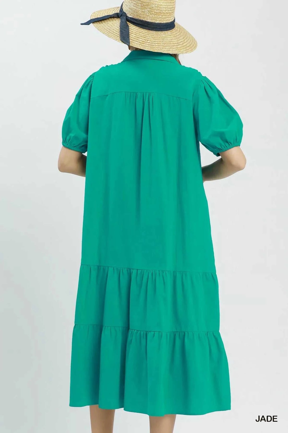 Umgee Solid Tiered Midi Dress 100100537641335 60 Affordable Fashion Under $100 Jerry's Apparel 