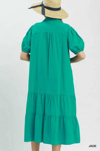 Umgee Solid Tiered Midi Dress 100100537641335 60 Affordable Fashion Under $100 Jerry's Apparel 