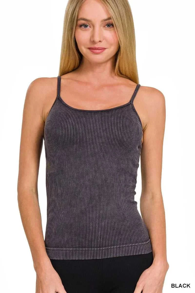 Zenana Stone Washed Ribbed Seamless Tank Top 100100279981011 25 Affordable Fashion Under $100 Jerry's Apparel 