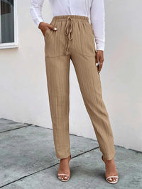 Perfee Texture Drawstring Pants with Pockets 100102326921939 30 Affordable Fashion Under $100 Jerry's Apparel 