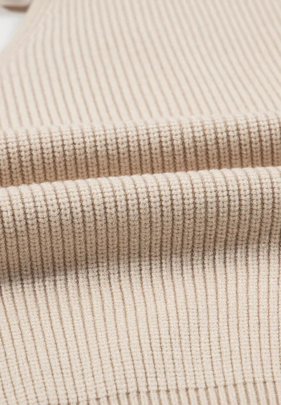 Tied Back V-Neck Long Sleeve Sweater