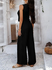 Devine Button Down Lace Detail Vest and Pants Set 100100550395768 62 Affordable Fashion Under $100 Jerry's Apparel 