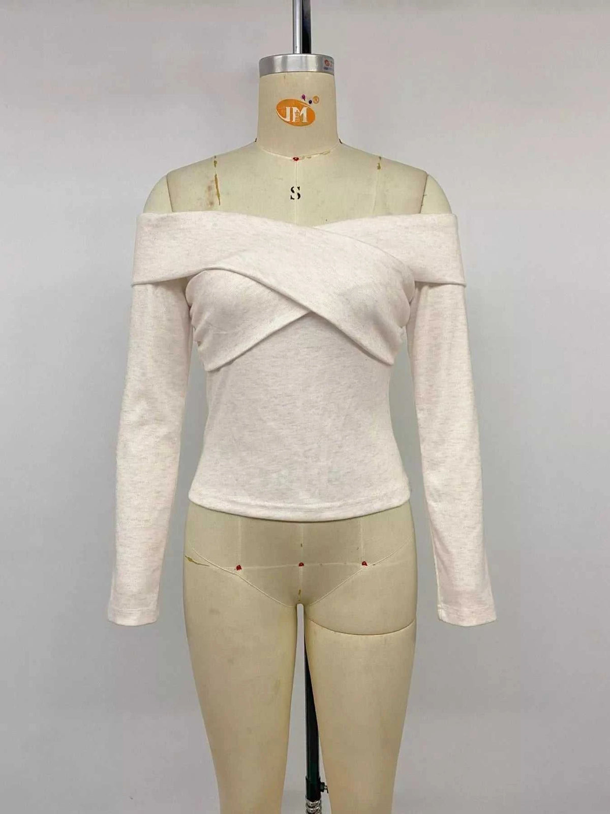 Crisscross Off-Shoulder Long Sleeve Top 100100674468098 36 Affordable Fashion Under $100 Jerry's Apparel 