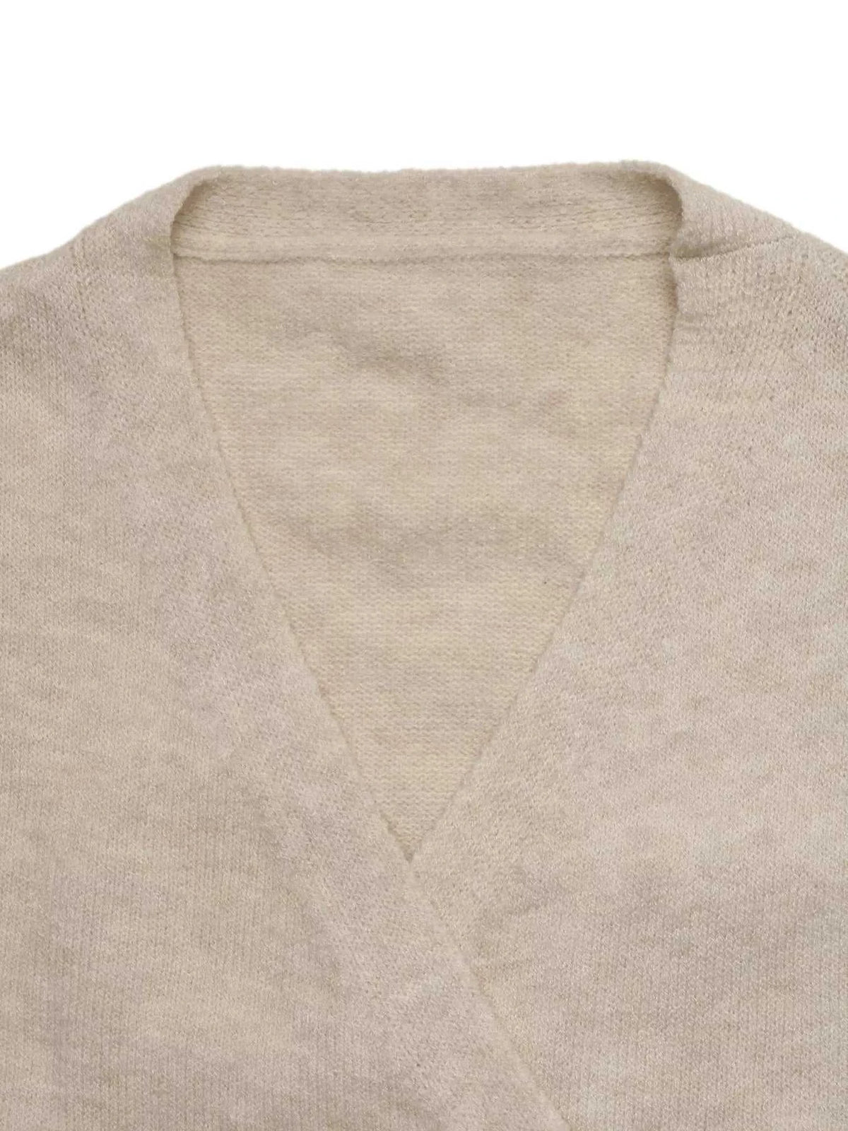 Tied Surplice Long Sleeve Sweater 100100102140940 38 Women's Sweaters and Knitwear Jerry's Apparel 