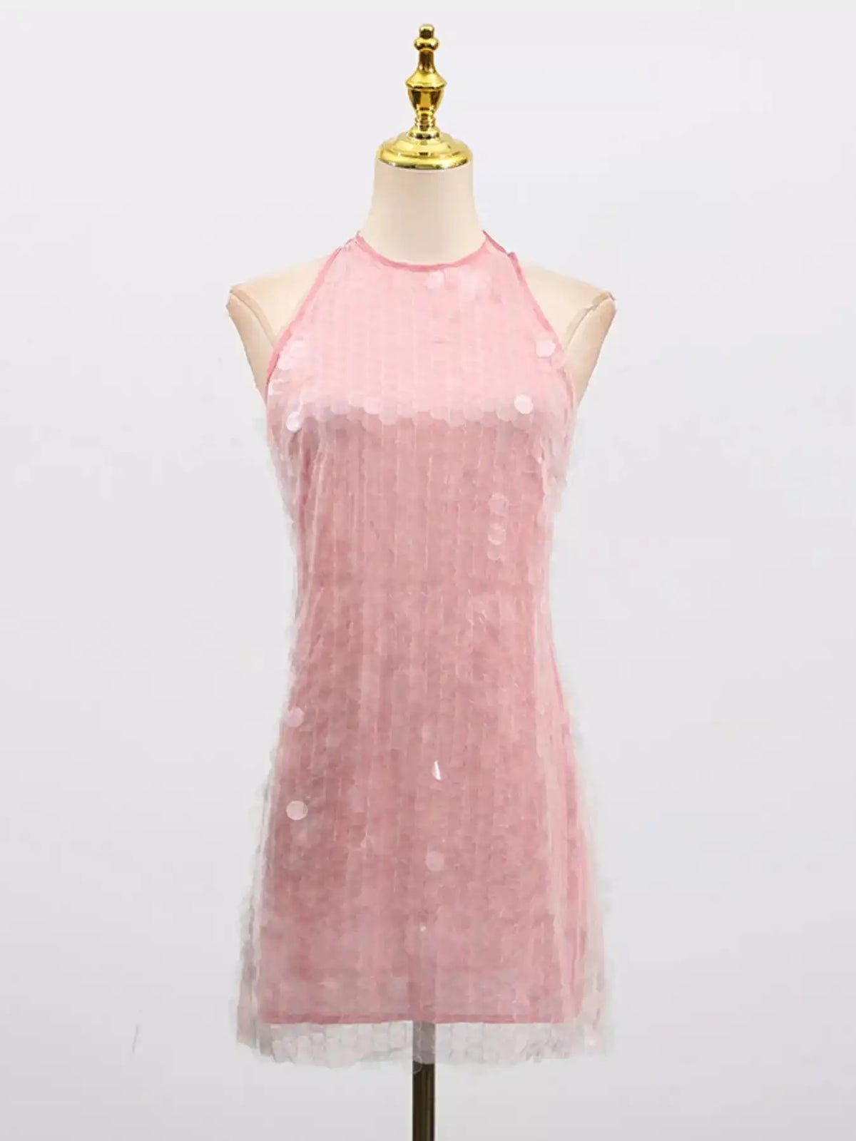 Sequin Halter Neck Mini Dress 100100648866332 74 Affordable Fashion Under $100 Jerry's Apparel 