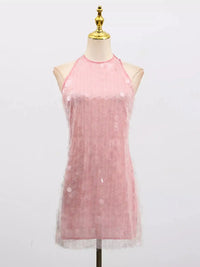 Sequin Halter Neck Mini Dress 100100648866332 74 Affordable Fashion Under $100 Jerry's Apparel 