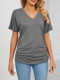 Casual V-Neck Short Sleeve T-Shirt 100100579648227 22 Affordable Fashion Under $100 Jerry's Apparel 