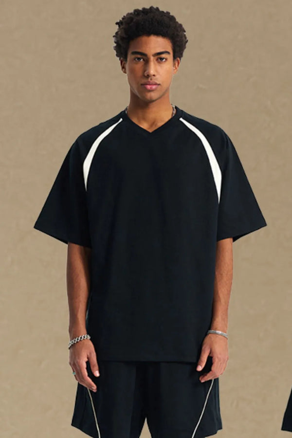 Men's Contrast Half Sleeve T-Shirt