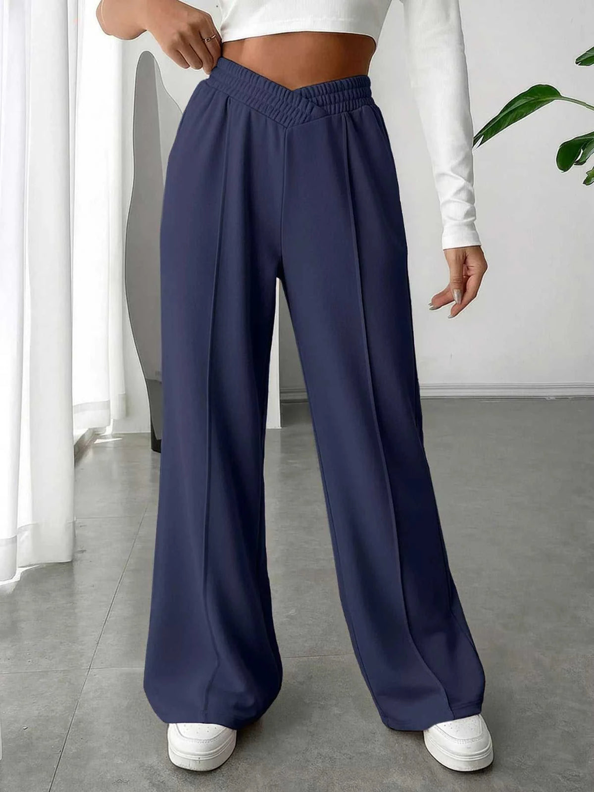 Wide Leg High Waist Pants 100100422231982 34 Affordable Fashion Under $100 Jerry's Apparel 