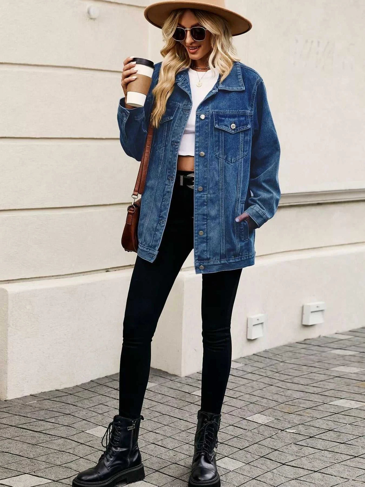 Button Up Long Sleeve Denim Jacket 100100316291883 79 Affordable Fashion Under $100 Jerry's Apparel 