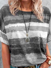 Contrast Round Neck Casual T-Shirt 100100706660927 23 Affordable Fashion Under $100 Jerry's Apparel 