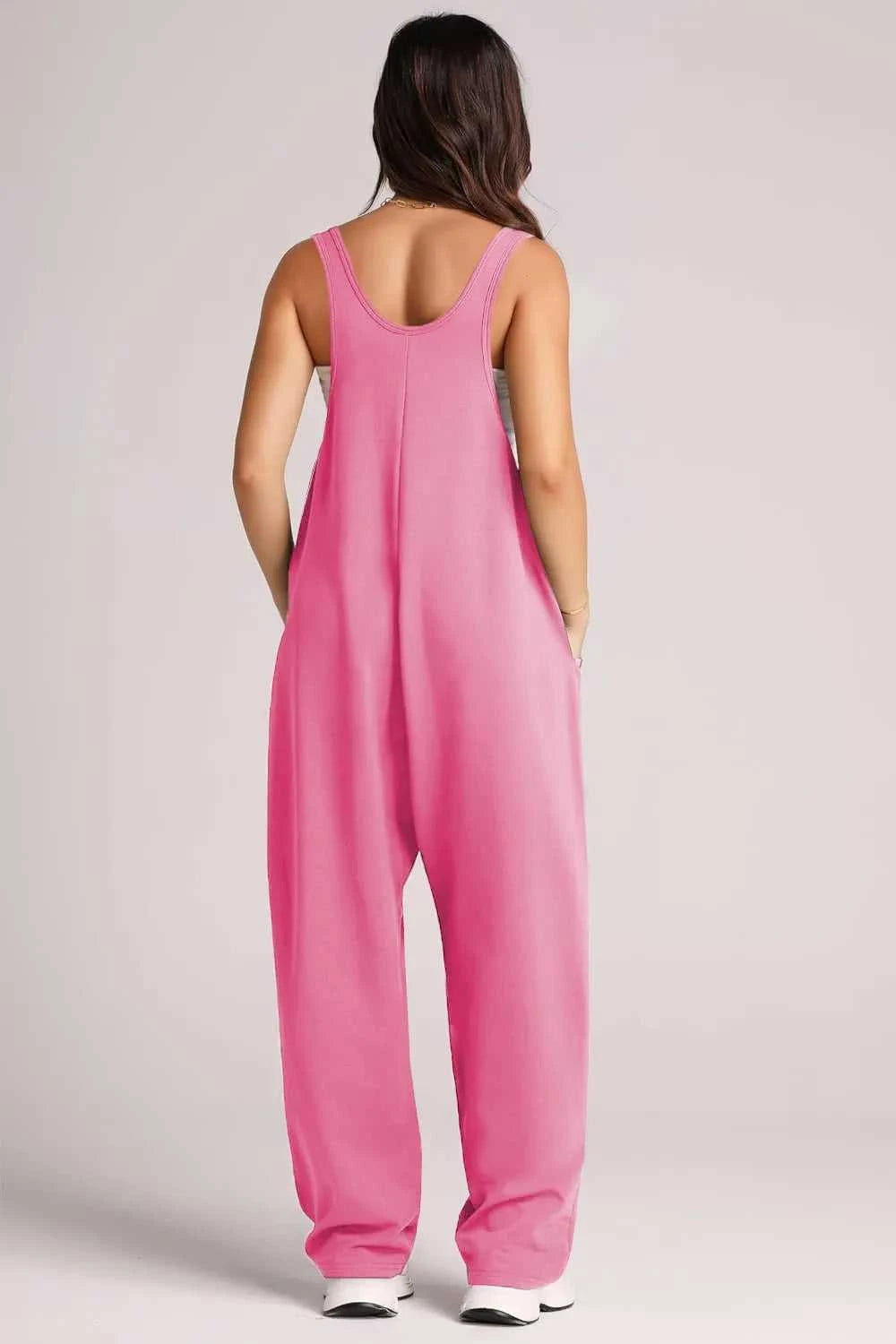 Lovelet Wide Strap Jumpsuit with Pockets 100100197263170 33 Affordable Fashion Under $100 Jerry's Apparel 
