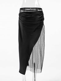 Lace Panel Midi Skirt 100100659325646 36 Affordable Fashion Under $100 Jerry's Apparel 