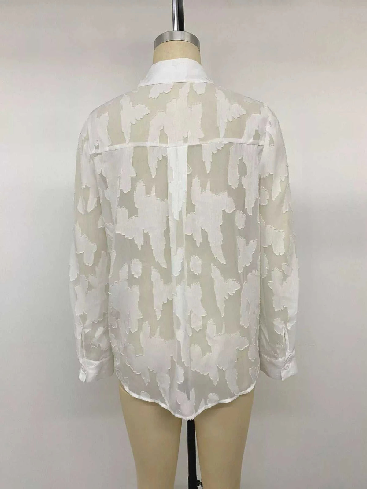 Sheer Button-Down Shirt 101001499536104 44 Affordable Fashion Under $100 Jerry's Apparel 