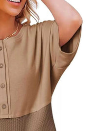 Button Detail Texture Knit T-Shirt 100100489140397 26 Affordable Fashion Under $100 Jerry's Apparel 