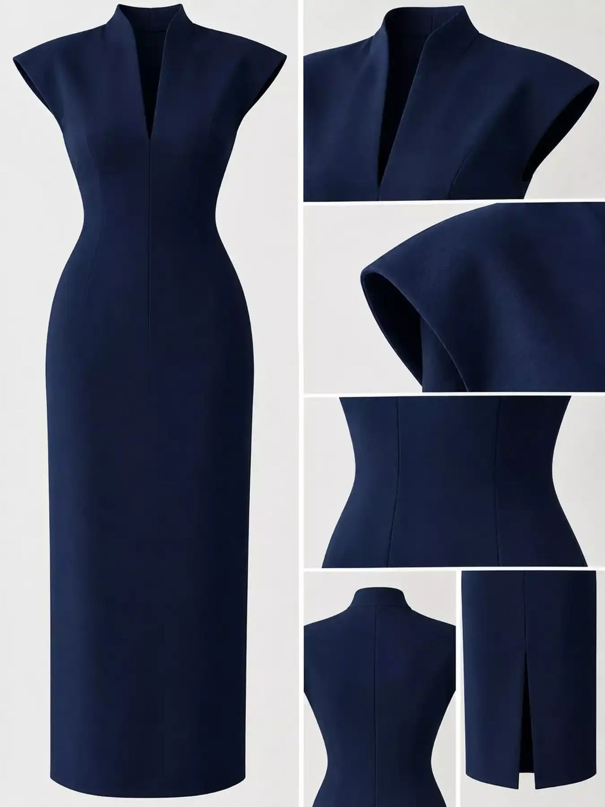 Slit Sleeveless Bodycon Midi Dress 101001165760167 45 Gifts for Her Jerry's Apparel 