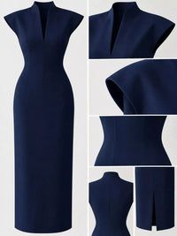 Slit Sleeveless Bodycon Midi Dress 101001165760167 45 Gifts for Her Jerry's Apparel 