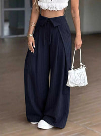 High-Waisted Wide-Leg Pinstripe Pants 100100393121517 48 Affordable Fashion Under $100 Jerry's Apparel 