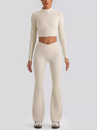 Seamless Criss-Cross V-Neck Tank and Leggings Active Set 101006885753799 113 Comfortable Weekend Sets Jerry's Apparel 