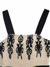Smocked Wide Strap Tiered Dress 100100765020271 44 Affordable Fashion Under $100 Jerry's Apparel 