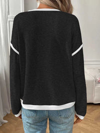 Ribbed Knit Contrast Trim Sweater 100100032701989 29 Affordable Fashion Under $100 Jerry's Apparel 