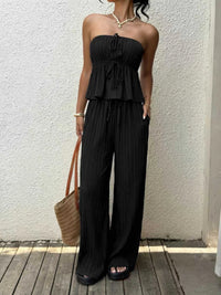 Tube Top and Wide-Leg Pants Set 100100877151663 41 Affordable Fashion Under $100 Jerry's Apparel 