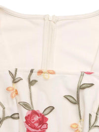 Floral Embroidered Ruffle Trim Jumpsuit 100100569039389 49 Affordable Fashion Under $100 Jerry's Apparel 