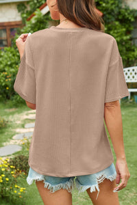 Round Neck Half Sleeve T-Shirt with Pocket