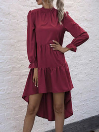 High-Low Flounce Sleeve Dress 100100575256203 31 Affordable Fashion Under $100 Jerry's Apparel 
