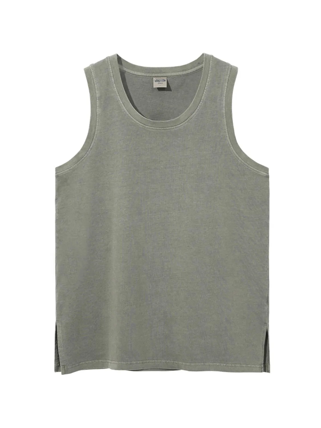 Men's Side Slit Round Neck Tank
