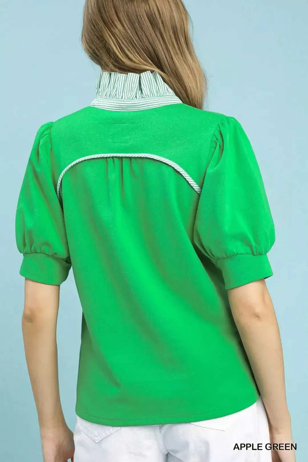 Umgee Striped Collar Popover Top 100100046181674 45 Affordable Fashion Under $100 Jerry's Apparel 