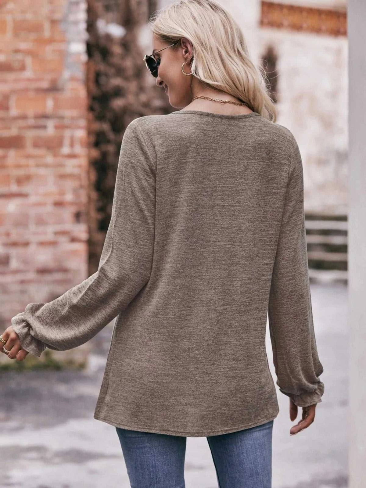 Round Neck Long Sleeve Casual T-Shirt 100100344414707 29 Affordable Fashion Under $100 Jerry's Apparel 