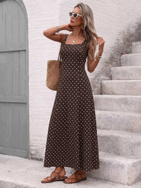 Polka Dot Sleeveless Maxi Dress 100100279880208 43 Affordable Fashion Under $100 Jerry's Apparel 