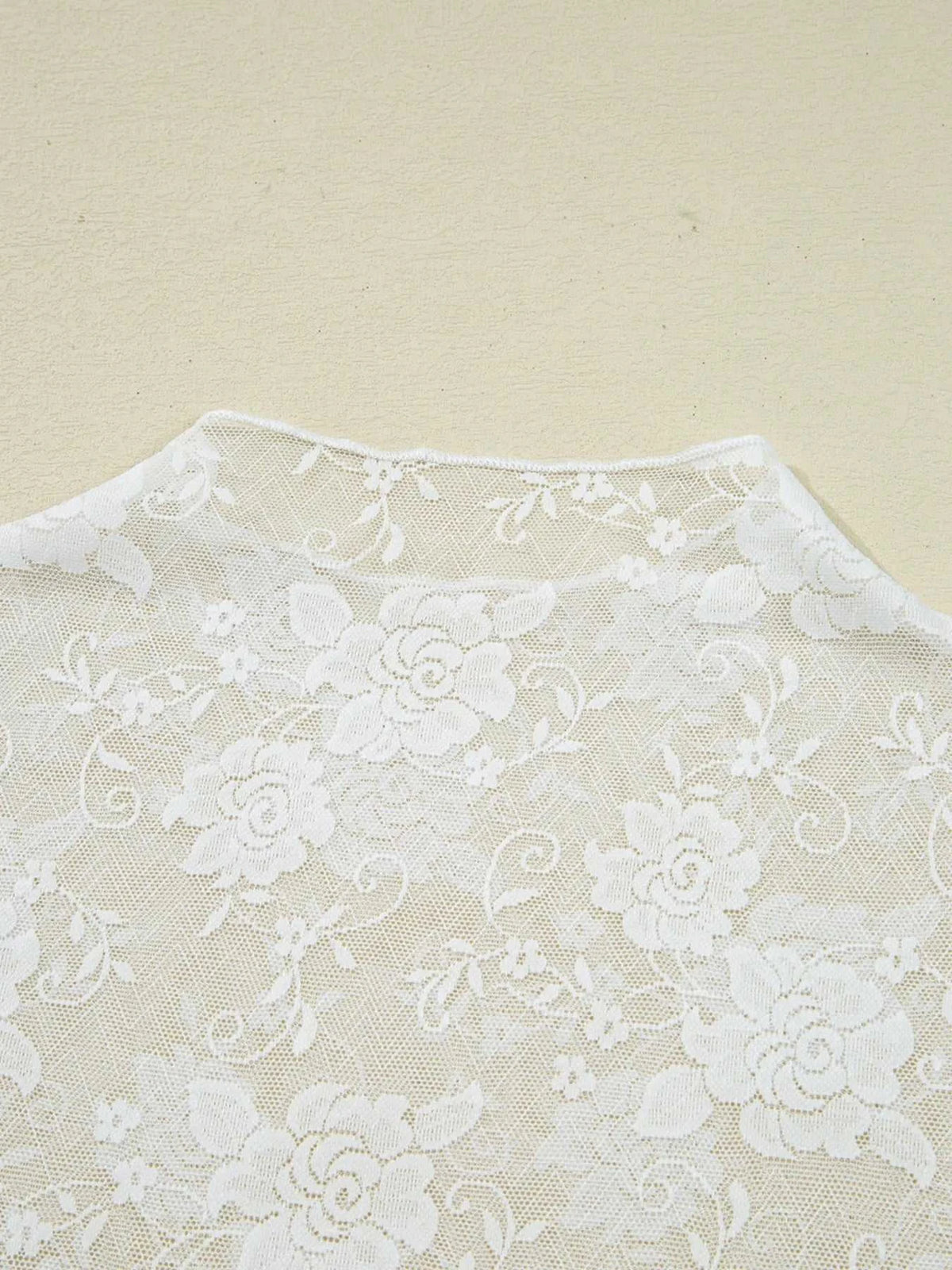Sheer Floral Lace Mesh Mock Neck Long Sleeve Top 100100902913539 23 Affordable Fashion Under $100 Jerry's Apparel 