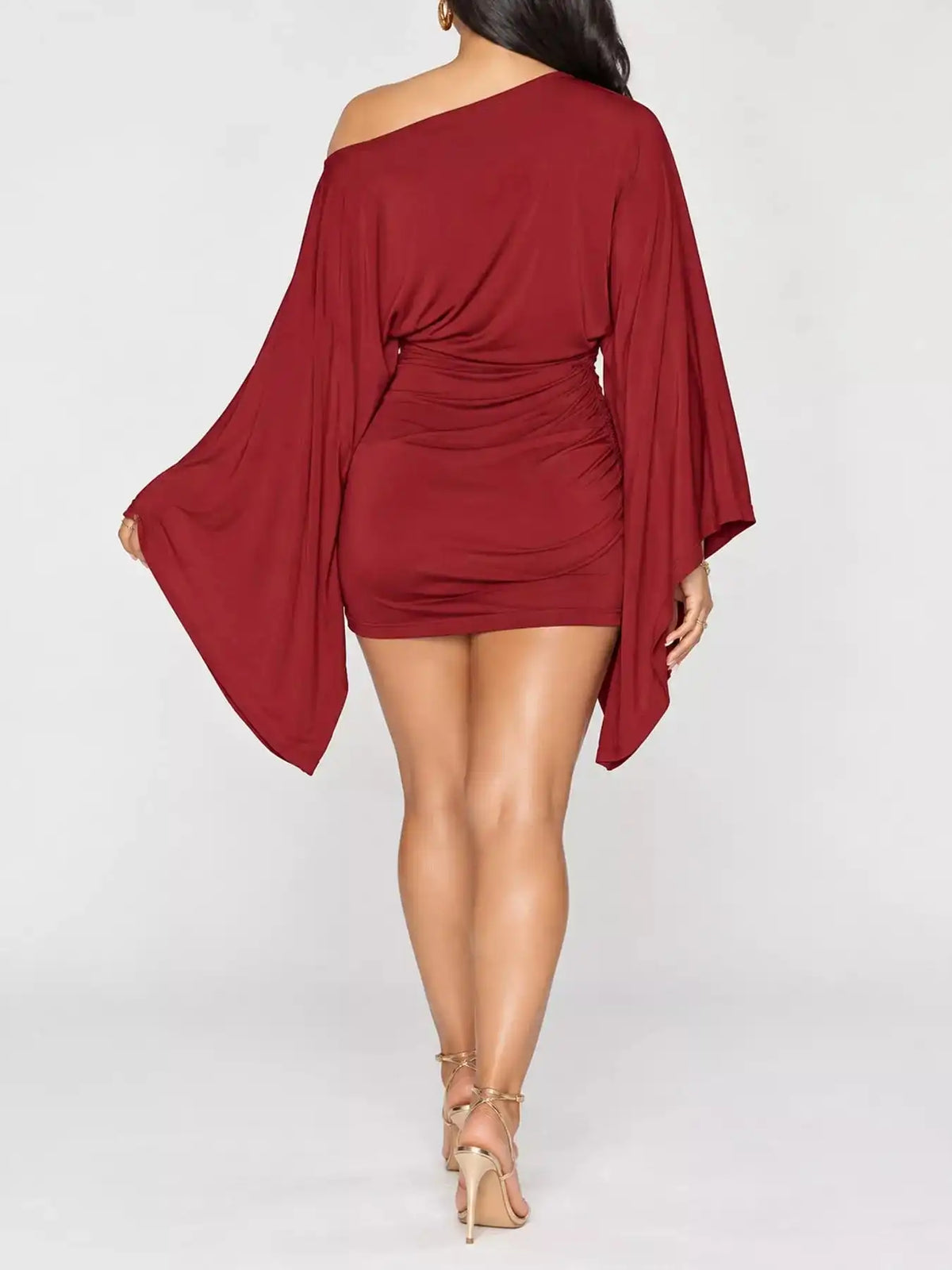 One-Shoulder Draped Bodycon Mini Dress 101001811260521 32 Affordable Fashion Under $100 Jerry's Apparel 