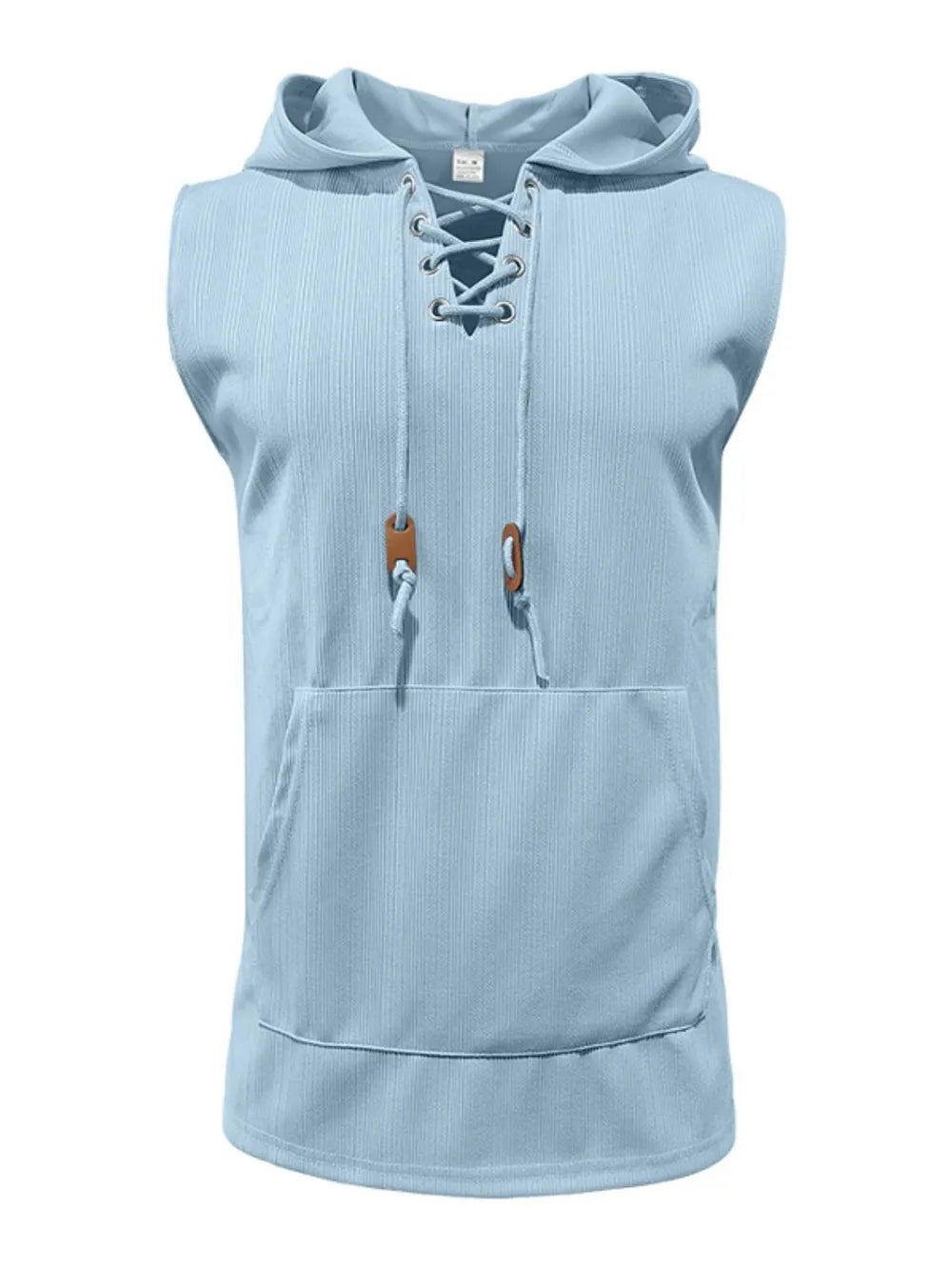 Men's Lace Up Hooded Top