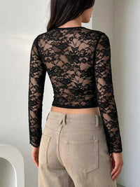 Lace Sleeve Square Neck Top 100100211394789 35 Affordable Fashion Under $100 Jerry's Apparel 