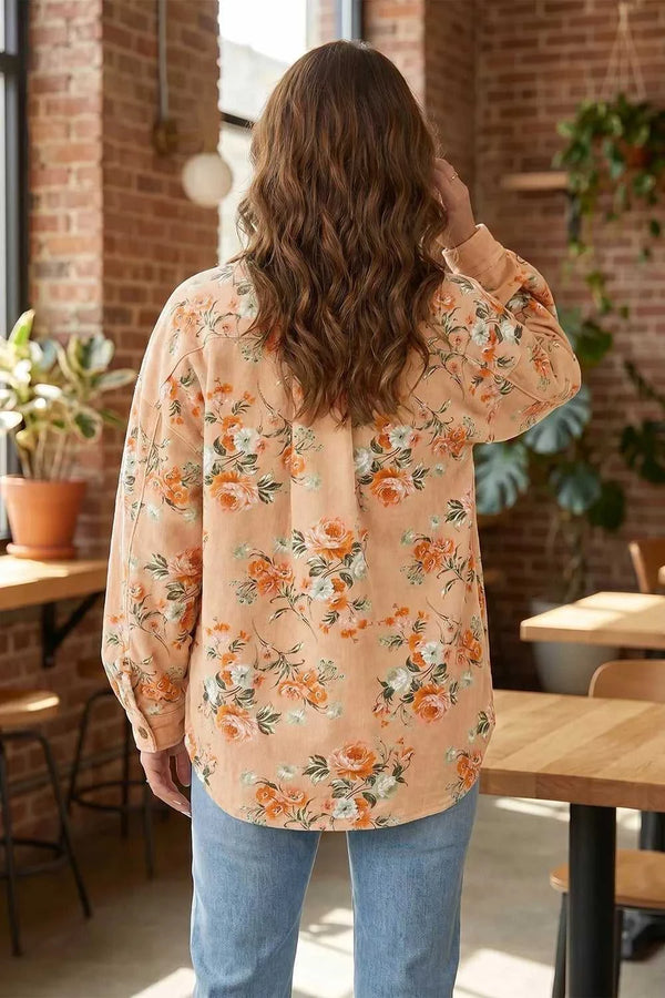 Floral Print Long Sleeve Denim Jacket 101003628967051 86 Affordable Fashion Under $100 Jerry's Apparel 