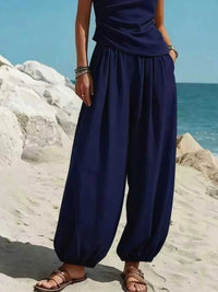 Full Size One-Shoulder Top and Wide Leg Pants Set Plus Size 100100433821316 36 Affordable Fashion Under $100 Jerry's Apparel 