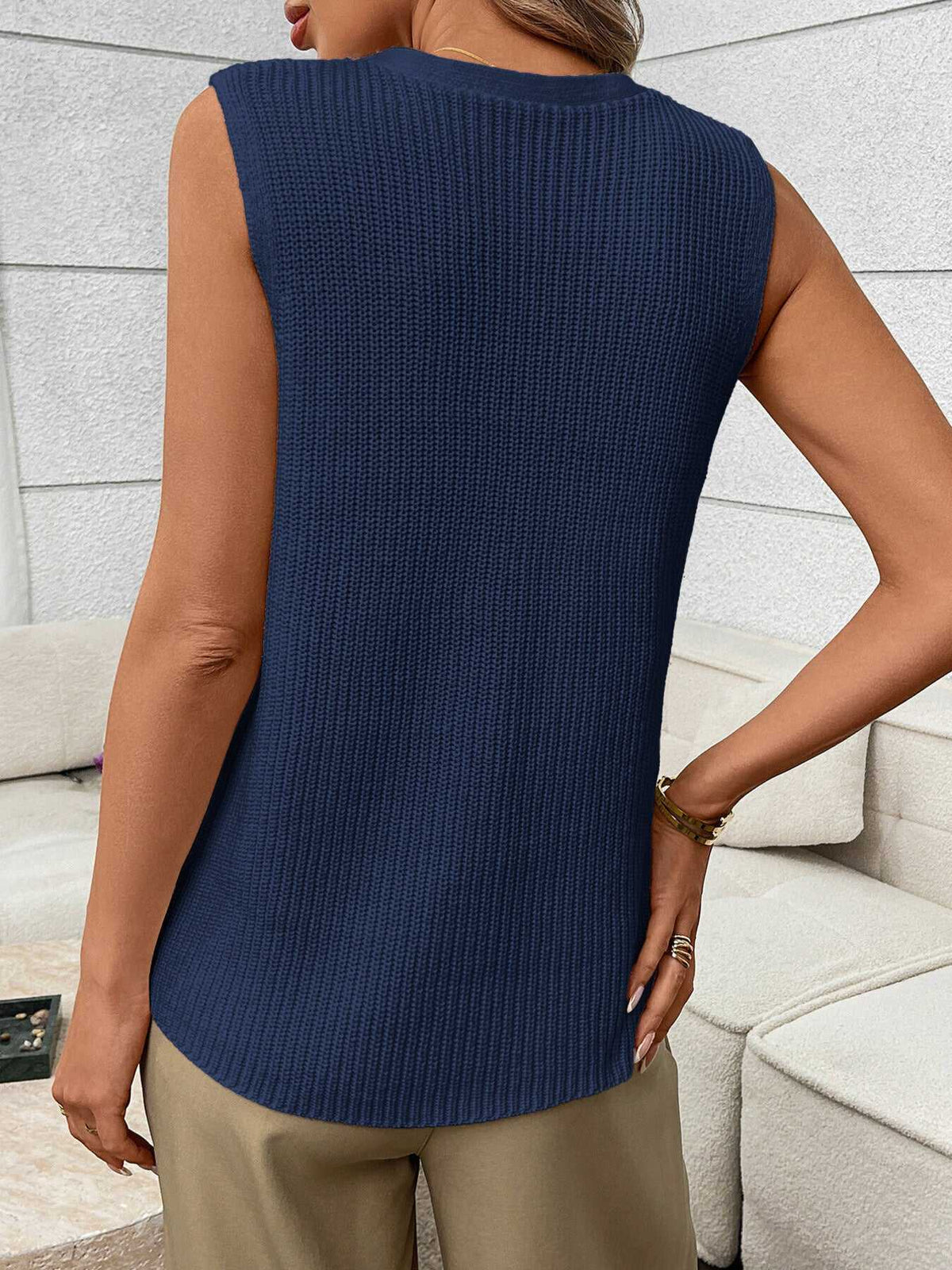 Button-Down Knit Sweater Vest 100100407223326 37 Affordable Fashion Under $100 Jerry's Apparel 