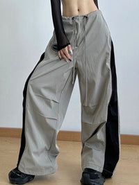 Drawstring Wide Leg Pants