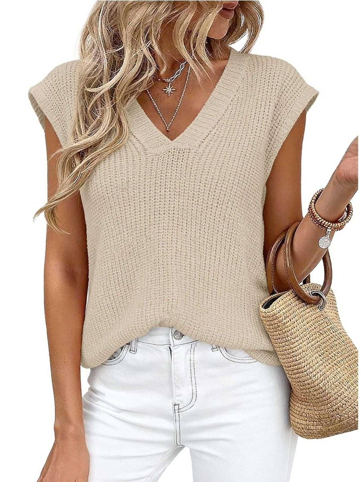 V-Neck Sweater Vest 100100981725445 37 Affordable Fashion Under $100 Jerry's Apparel 