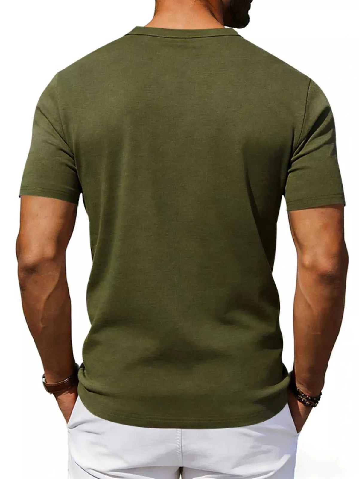 Men's Full Size Casual Henley T-Shirt with Pocket Plus Size 100400796832194 23 Affordable Fashion Under $100 Jerry's Apparel 
