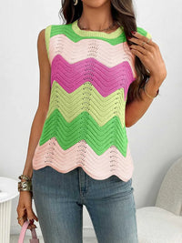 Color Block Round Neck Sweater Vest 100100253791586 34 Affordable Fashion Under $100 Jerry's Apparel 