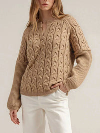 Cable-Knit Dropped Shoulder Sweater 100100950110388 46 Affordable Fashion Under $100 Jerry's Apparel 