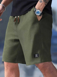 Men's Full Size Waffle Knit Drawstring Casual Shorts Plus Size 104001878801577 26 Affordable Fashion Under $100 Jerry's Apparel 