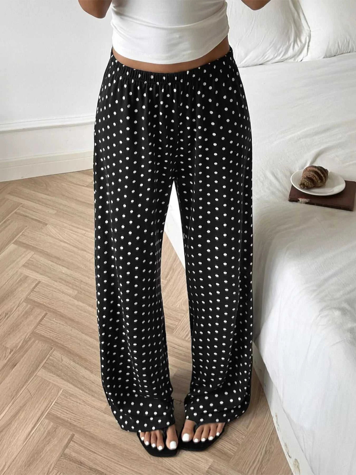Polka Dot Wide-Leg Pants 100100445183737 29 Affordable Fashion Under $100 Jerry's Apparel 