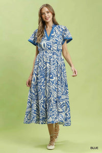 Umgee Paisley Print Midi Dress with Side Pockets 100100690251268 62 Affordable Fashion Under $100 Jerry's Apparel 